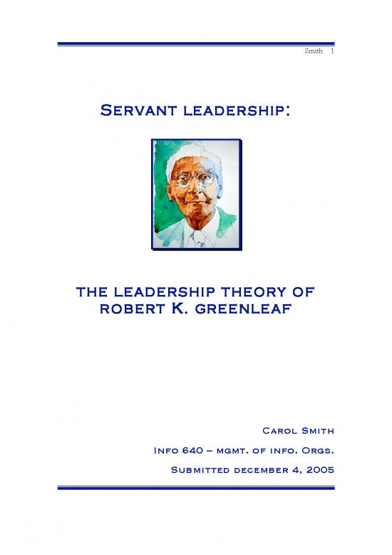 picture_Leadership Pdf 163653 | Leadership  Theory Greenleaf Servant Leadership