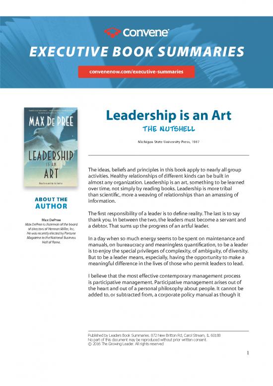 picture Leadership Pdf 165249 | Leadership Is An Art Ns