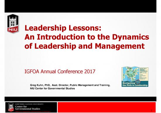 picture1_Leadership Pdf 163907 | Leadership Lessons An Introduction To The Dynamics Of Leadership And Management