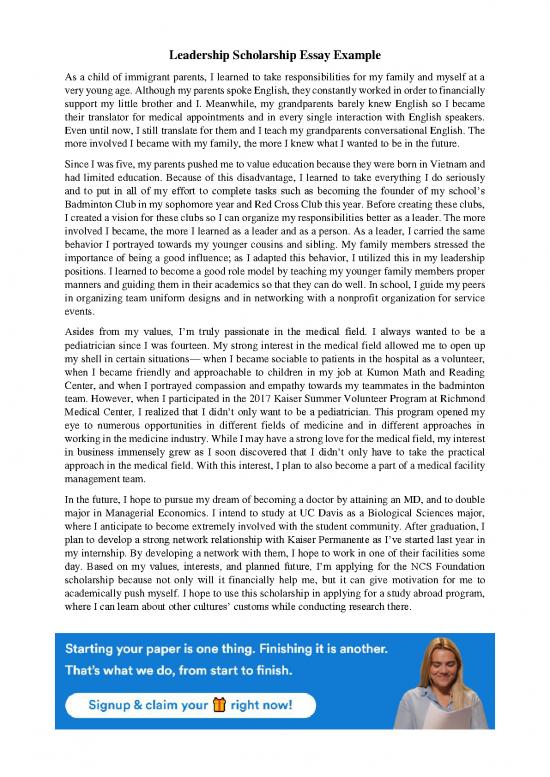 picture1_Leadership Pdf 164106 | Leadership Scholarship Essay Examples Example 2