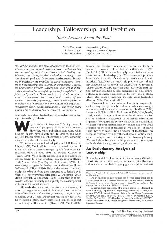 picture1_Leadership Pdf 164204 | Leadershipfollowershipandevolution Americanpsychologist 2008