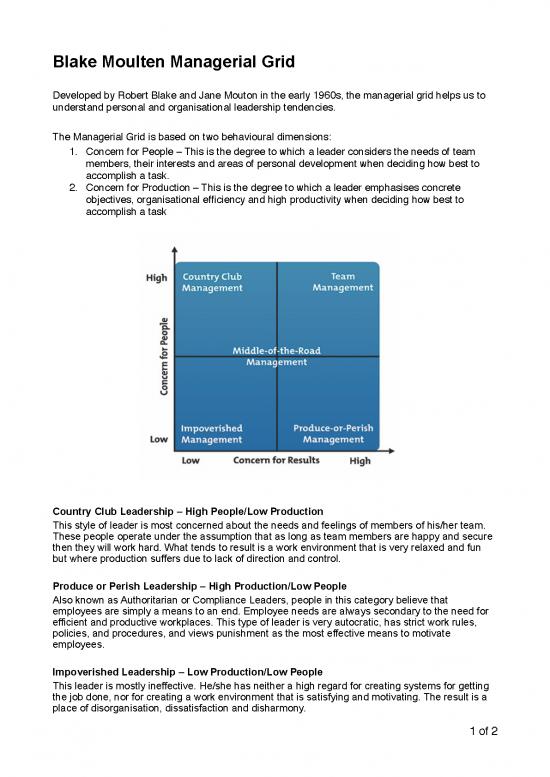 picture Leadership Pdf 164343 | Managerial Grid Blake And Moulten