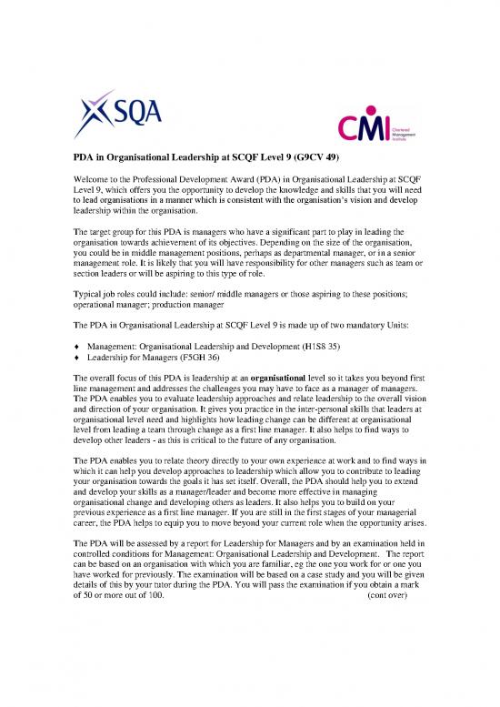 picture_Leadership Pdf 165939 | Pda Info Sheet Organisational Leadership Scqf Level 9