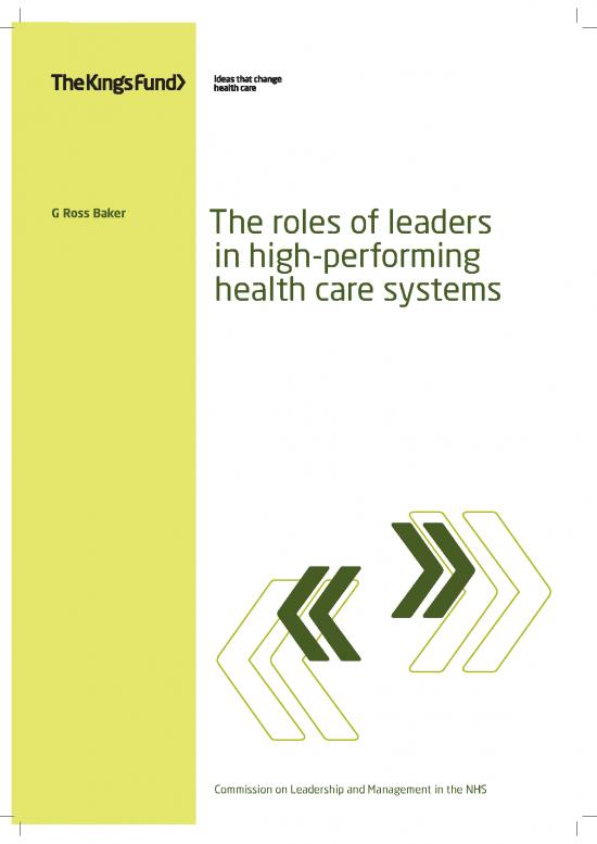 picture1_Leadership Pdf 165706 | Roles Of Leaders High Performing Health Care Systems Ross Baker Kings Fund May 2011