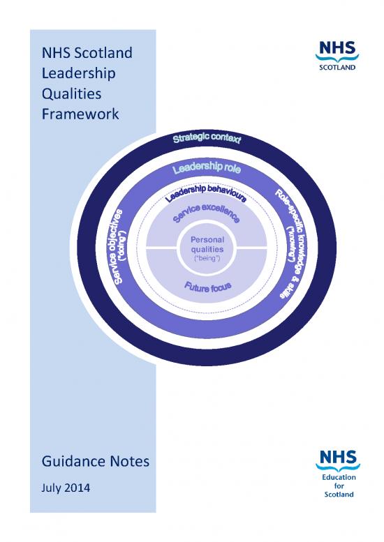 picture_Leadership Pdf 164000 | Scottish Leadership Qualities Framework   Guidance Notes July 2014