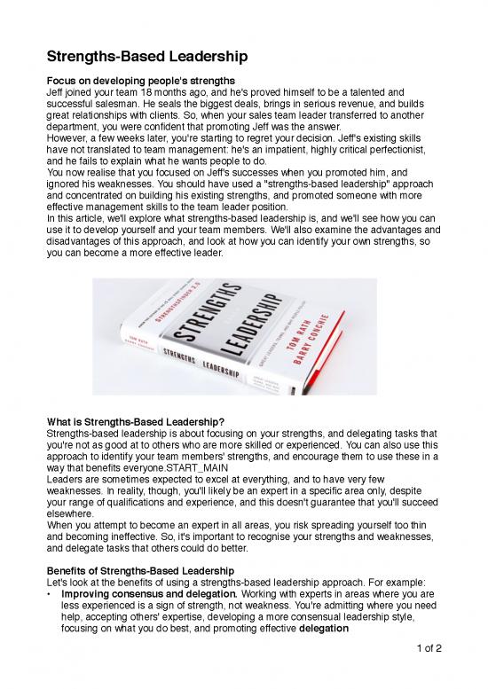 picture Leadership Pdf 165960 | Strengths Based Leadership