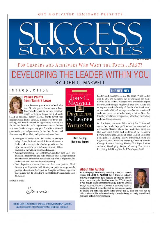 picture1_The Leader In You Pdf 164188 | Successsummarydlwu