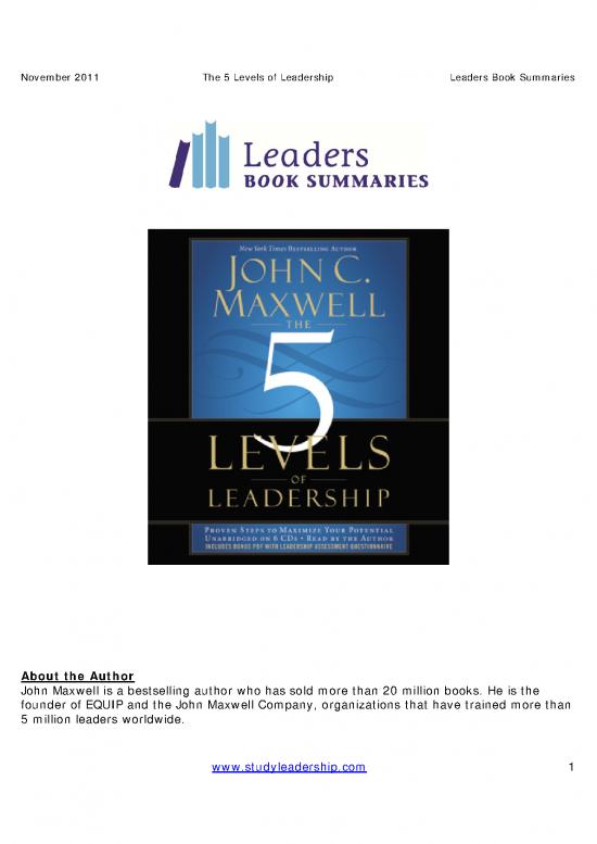 picture Leadership Pdf 163798 | The 5 Levels Of Leadership   John Maxwell