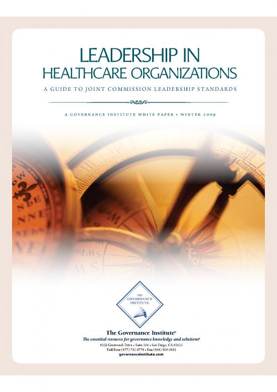picture1_Leadership Pdf 164382 | The Governance Institute  Leadership In Healthcare Organizations