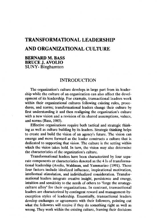 picture1_Leadership Pdf 163711 | Transformational Leadership And Organizational Culture