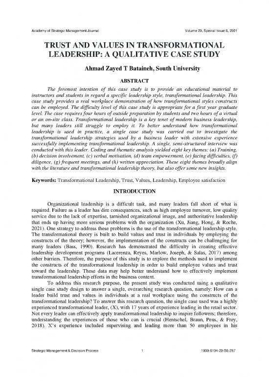 picture_Leadership Pdf 165344 | Trust And Values In Transformational Leadership A Qualitative Case Study