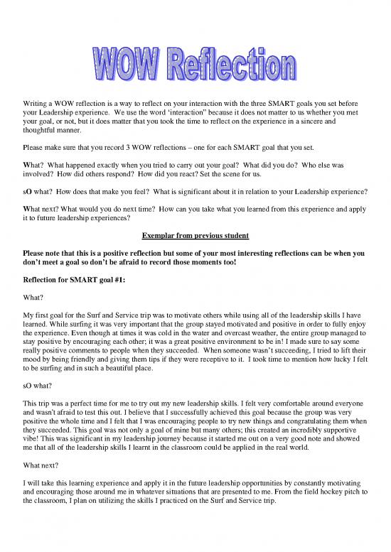 picture Leadership Pdf 165471 | Wow Reflection How To