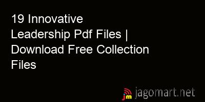 picture 19 Innovative Leadership Pdf Files | Download Free Collection Files