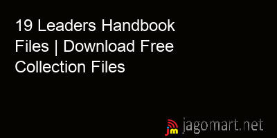 picture 19 Leaders Handbook Files | Download Free Collection Files