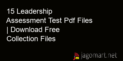picture 15 Leadership Assessment Test Pdf Files | Download Free Collection Files