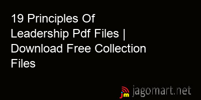 picture 19 Principles Of Leadership Pdf Files | Download Free Collection Files