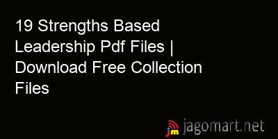 picture 19 Strengths Based Leadership Pdf Files | Download Free Collection Files
