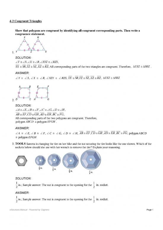 picture Congruent Triangles Pdf 166973 | 4 3 Congruent Triangles