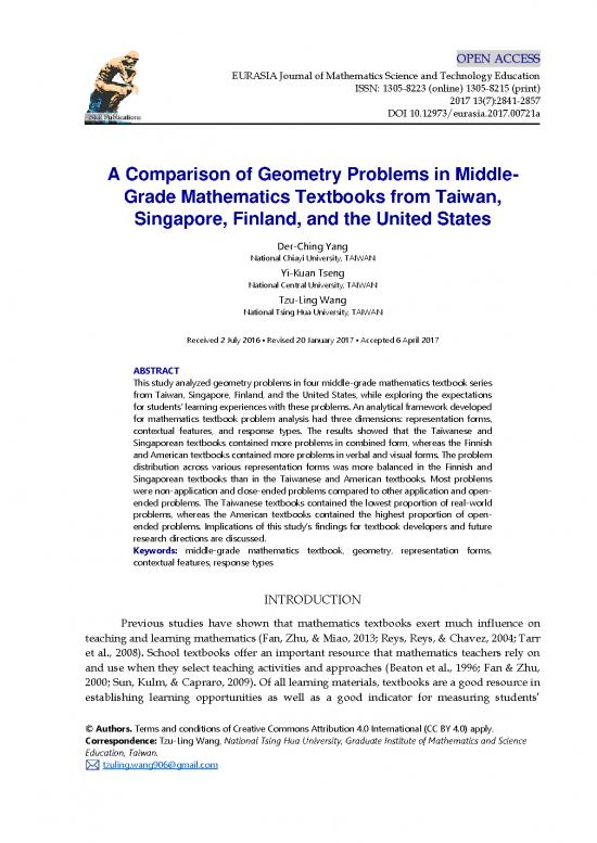 picture1_Geometry Pdf 166318 | A Comparison Of Geometry Problems In Middle Grade Mathematics Textbooks From Taiwan Singapore 4802