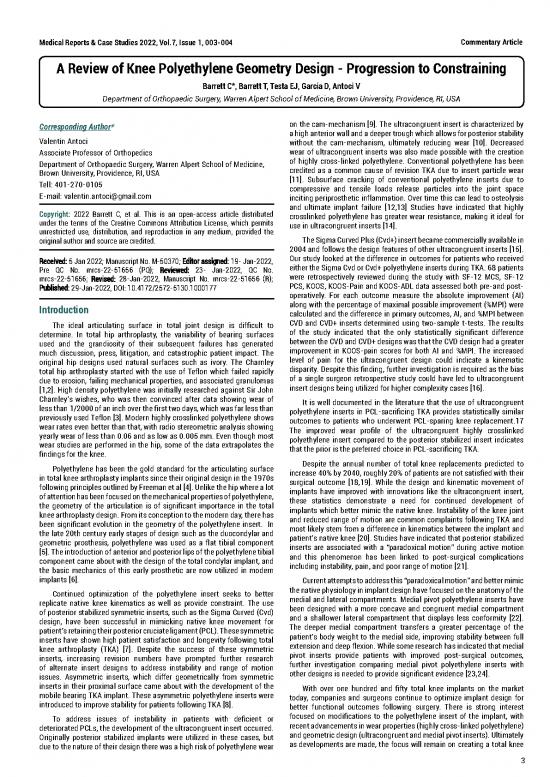picture_Geometry Pdf 168063 | A Review Of Knee Polyethylene Geometry Design  Progression To Constraining