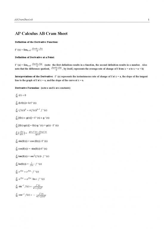 picture Calculus Pdf 168953 | Abcramsheet