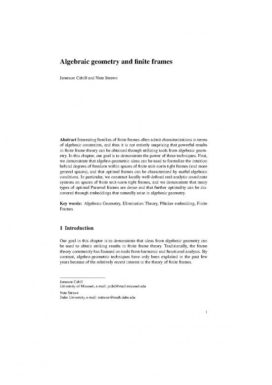 picture Geometry Pdf 166549 | Algebraic Geometry And Finite Frames