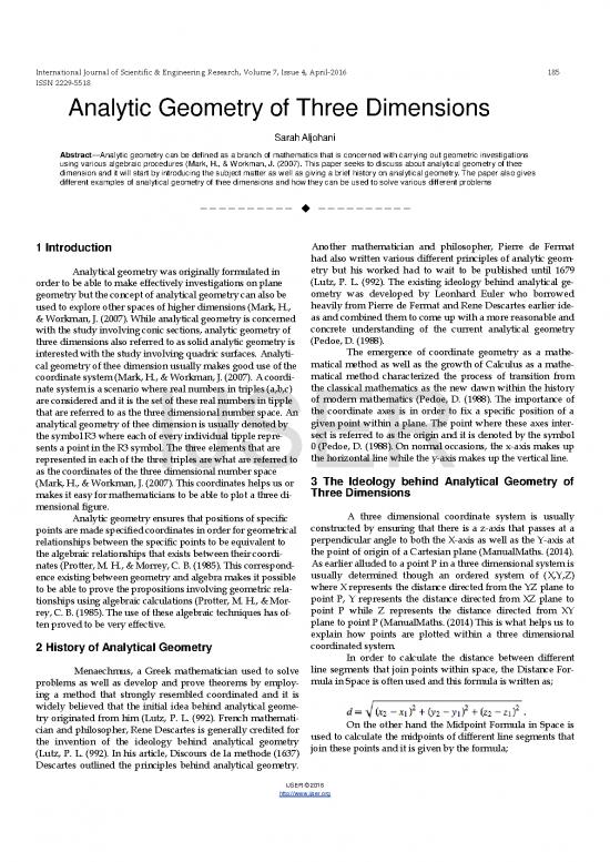 picture_Geometry Pdf 167706 | Analytic Geometry Of Three Dimensions