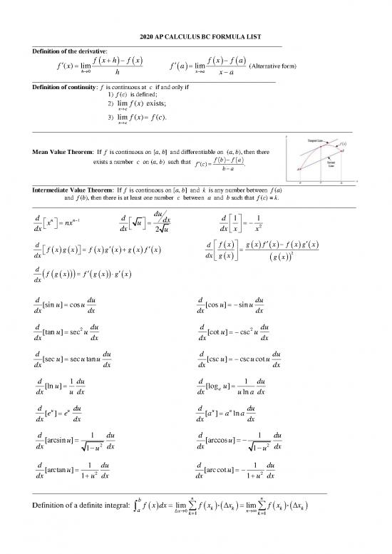 picture Calculus Pdf 168680 | Ap Cal Bc Formula Sheet