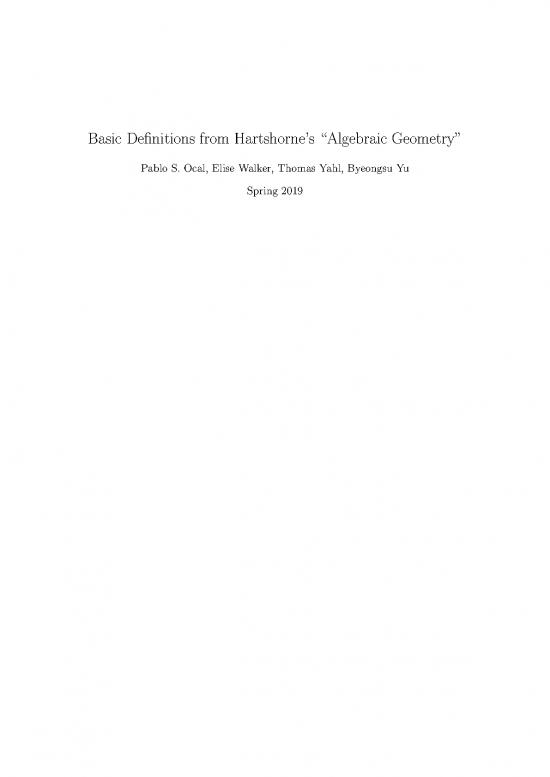 picture1_Geometry Pdf 166209 | Basic Definitions Hartshorne Spring2019