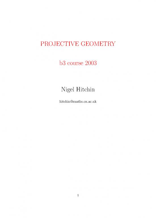 picture Geometry Pdf 167030 | Chapter 1 Projective Geometry