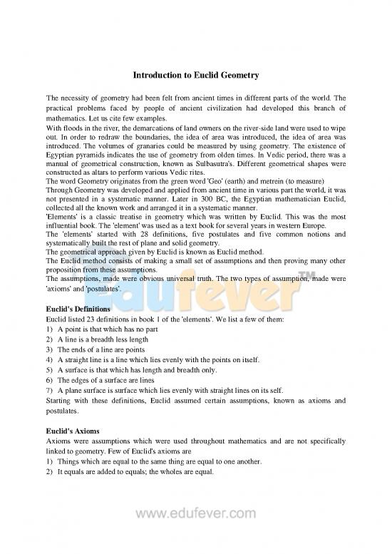 picture1_Geometry Pdf 166694 | Chapter 5   Introduction To Euclids Geometry Revision Notes