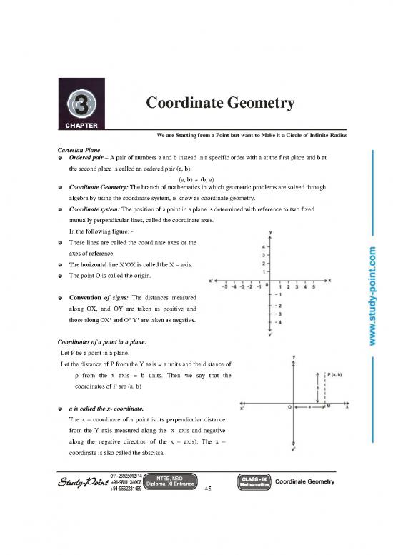 picture_Geometry Pdf 166249 | Coordinate Geometryix