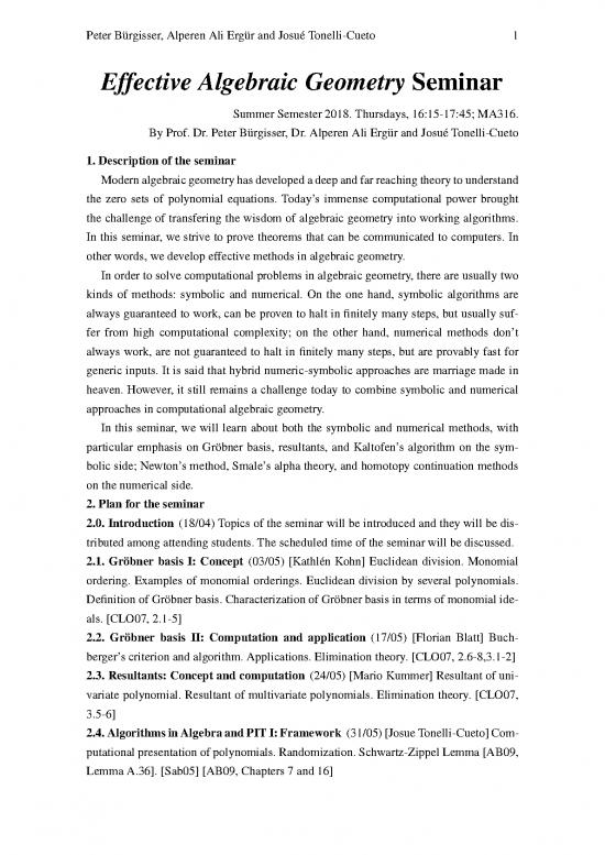 picture Geometry Pdf 167249 | Effective Algebraic Geometry Seminar