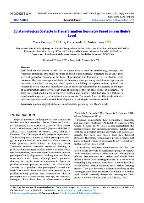picture_Geometry Pdf 167596 | Epistemological Obstacle In Transformation Geometry Based On Van Hieles Level 11914