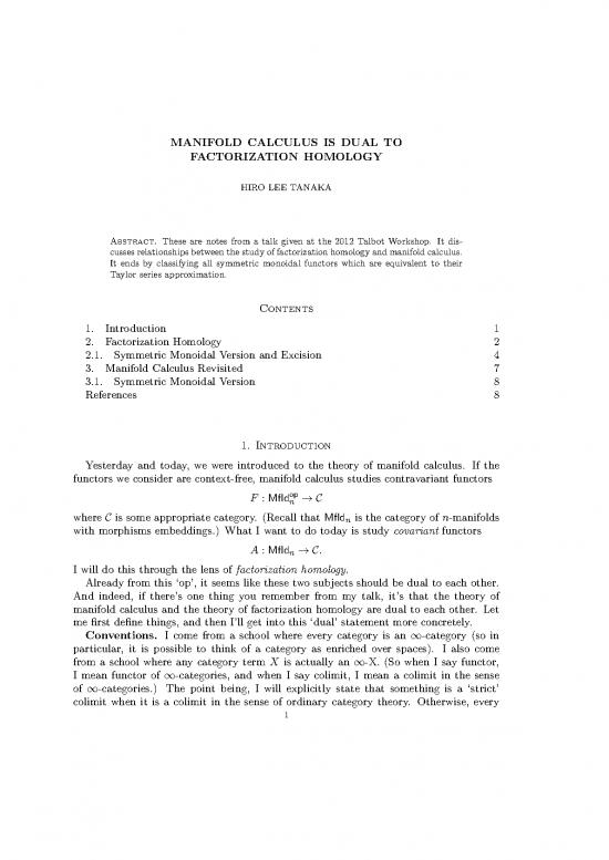 picture Calculus Pdf 168769 | Factorizationhomology(hiro)