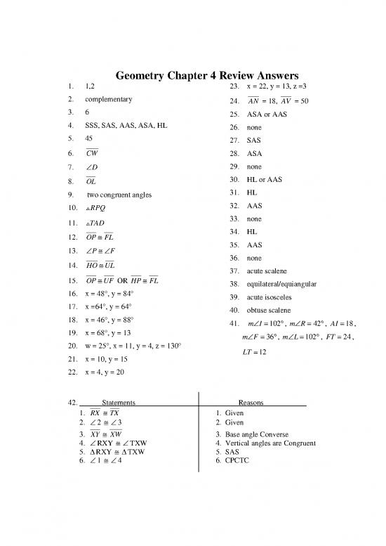 picture_Geometry Pdf 167783 | Geo Ch 4 Test Review  Key
