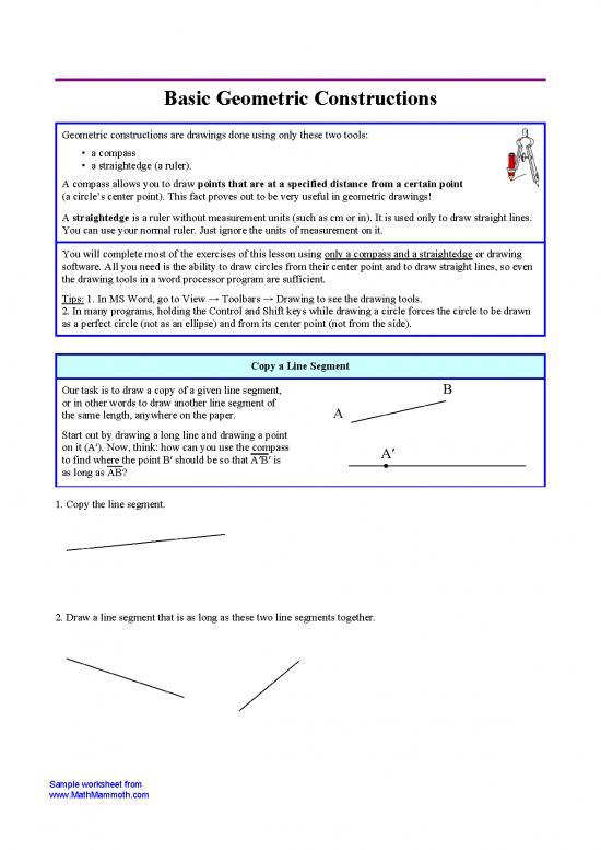 picture1_Geometric Constructions Pdf 168251 | Geometry 3 Basic Constructions