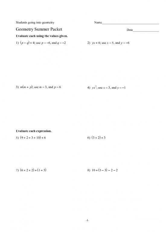 picture1_Geometry Pdf 167122 | Geometry Students Summer Packet