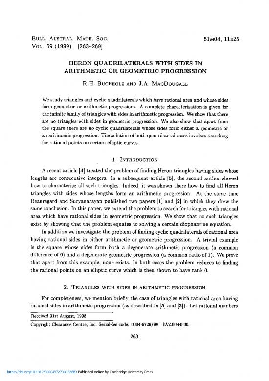 picture_Geometric Progression Pdf 167462 | Heron Quadrilaterals With Sides In Arithmetic Or Geometric Progression