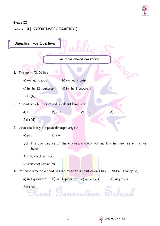 picture_Lesson  Co Ordinate Geometry