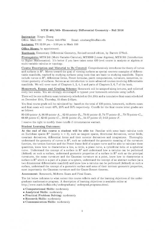 picture Geometry Pdf 168103 | M465 565syllabusfall16