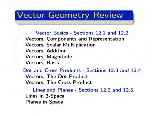picture Geometry Pdf 167017 | Math 127 Vector Review