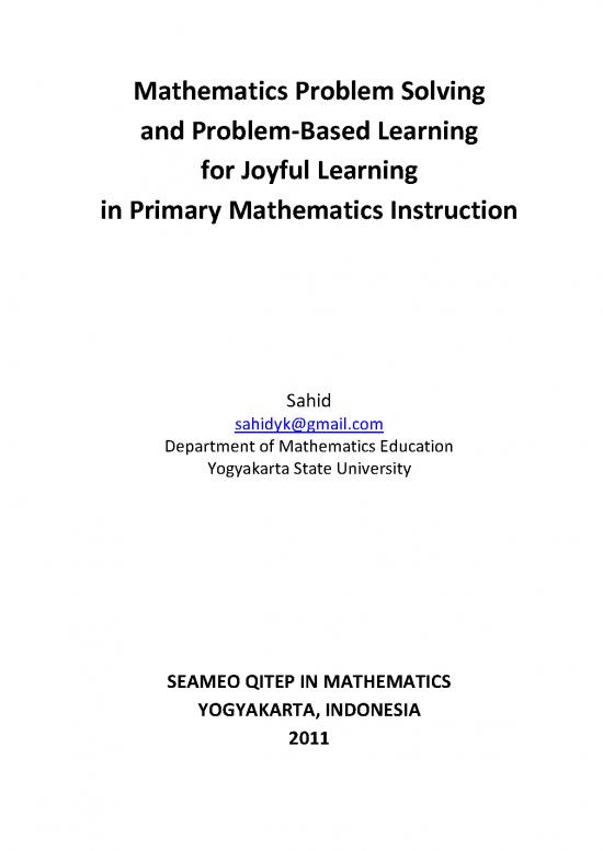 picture Problem Solving Strategies Pdf 166244 | Mathematics Problem Solving And Pbl