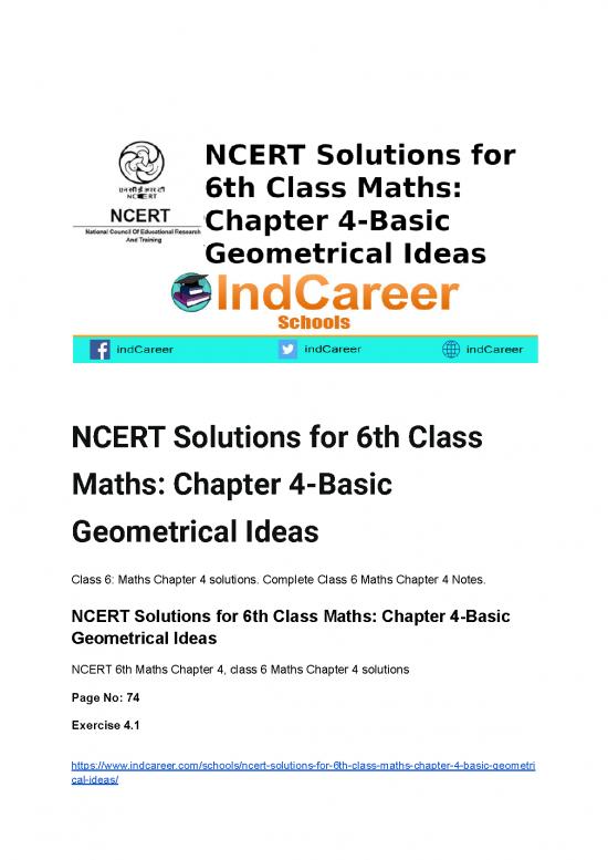 picture_Ncert Solutions For 6th Class Maths  Chapter 4 Basic Geometrical Ideas
