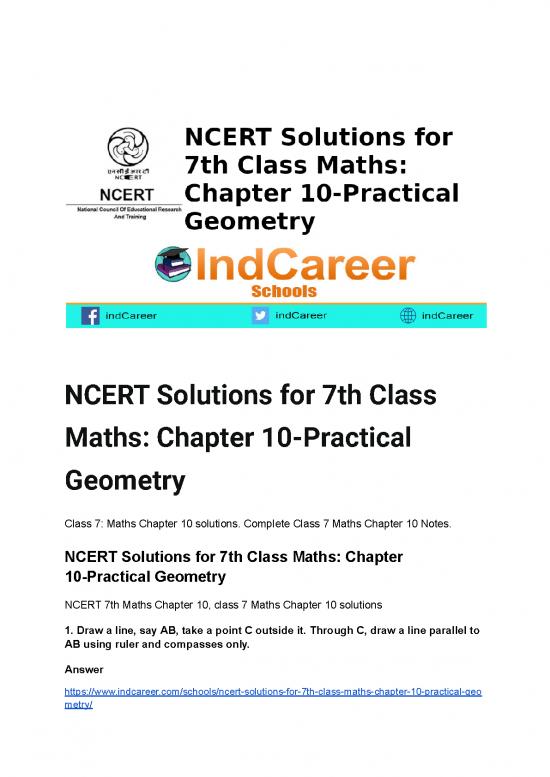 picture_Geometry Pdf 167724 | Ncert Solutions For 7th Class Maths  Chapter 10 Practical Geometry