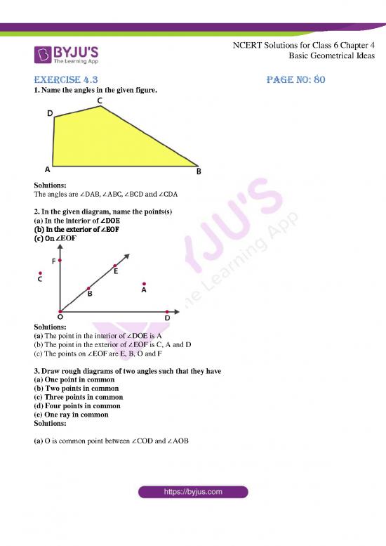picture1_Ncert Solutions For Class 6 Maths Chapter 4 Basic Geometrical Ideas Exercise 3
