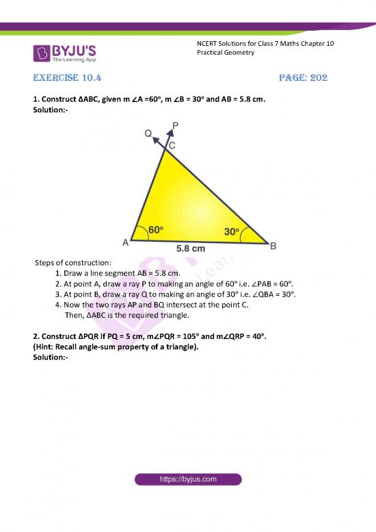 picture1_Geometry Pdf 166438 | Ncert Solutions For Class 7 Maths Chapter 10 Practical Geometry Exercise 4