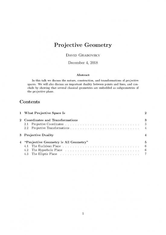 picture_Geometry Pdf 167328 | Projective Geometry