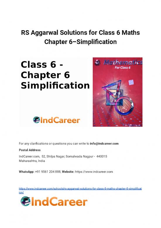 picture_Rs Aggarwal Solutions For Class 6 Maths Chapter 6&ndash;simplification