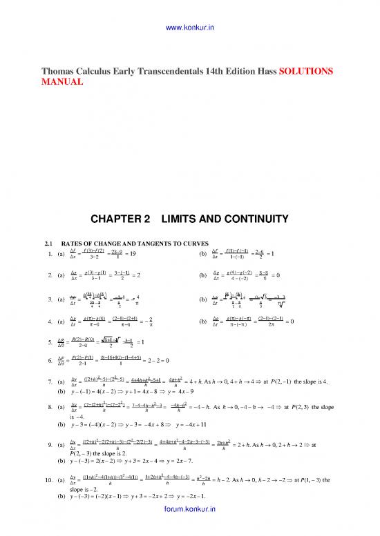 picture Thomas Calculus Solutions Pdf 168697 | Solutions Thomas Calculus 14th Edition
